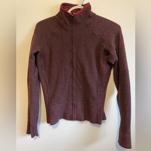 #167- MOUNTAIN HARDWARE-Sarafin full zip Sweater Womens S Wool Blend